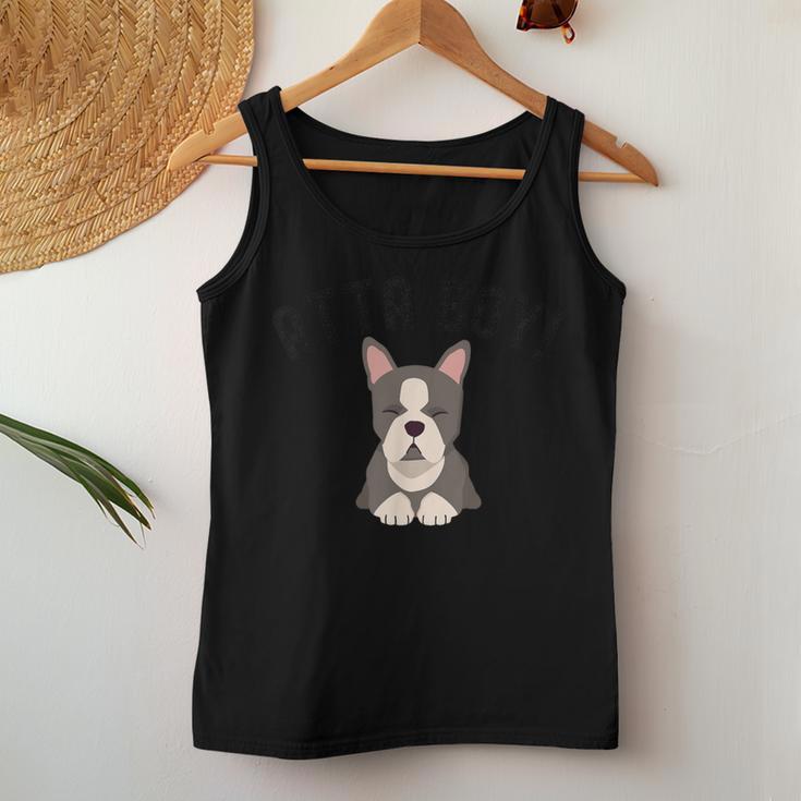 Nette Atta Junge Hund Mama Boston Terrier Besitzer Hund Papa Tank Top Frauen Lustige Geschenke