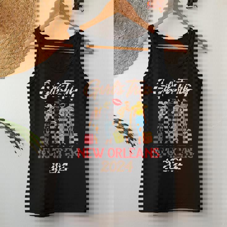 New Orleans Girls Trip 2024 Black Melanin Queen Summer Women Tank Top Personalized Gifts