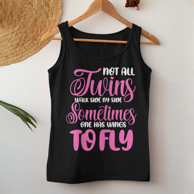 Not All Twins Walk Side By Side Twin Sister Sibling Matching Women Tank Top Unique Gifts