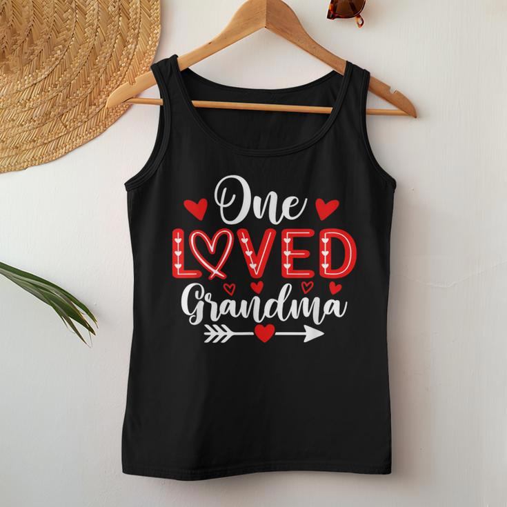 One Loved Grandma Hearts Valentine's Day Women Tank Top Unique Gifts