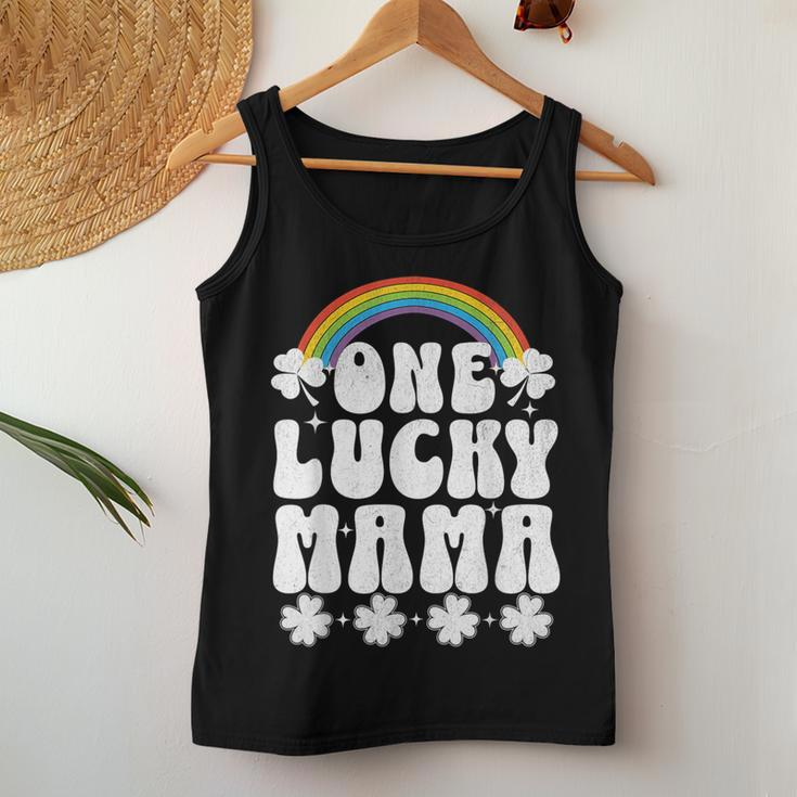 One Lucky Mama St Patrick's Day Lucky Mom Mother Women Tank Top Unique Gifts