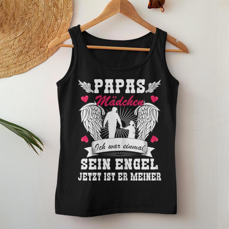 Papas Girl Ich War Einmal Sein Engel Papas Girls' Tank Top Frauen Lustige Geschenke