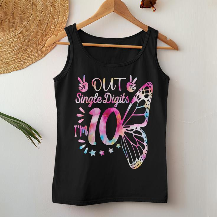 Peace Out Single Digits I'm 10Th Birthday For Girl Women Tank Top Funny Gifts