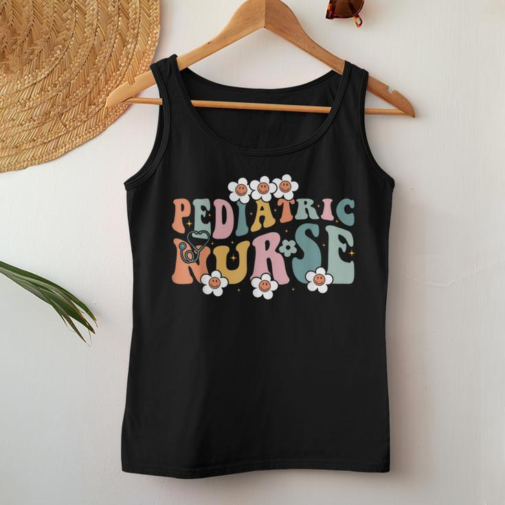 Pediatric Nurse Peds Nursing School Nicu Nurse Rn Grad Women Tank Top Funny Gifts