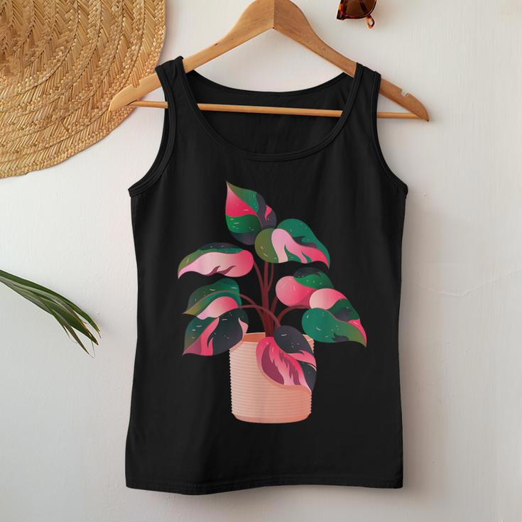 Philodendron Pink Princess Plant Lover Aroid Gardener Women Tank Top Unique Gifts
