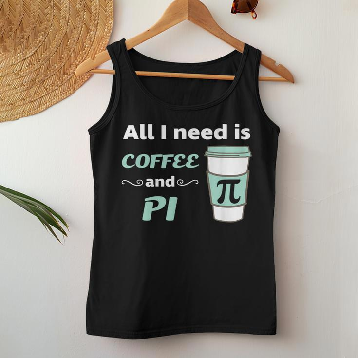 Pi Day Math Coffee Lover Geometry Calculus Trigonometry Women Tank Top Unique Gifts