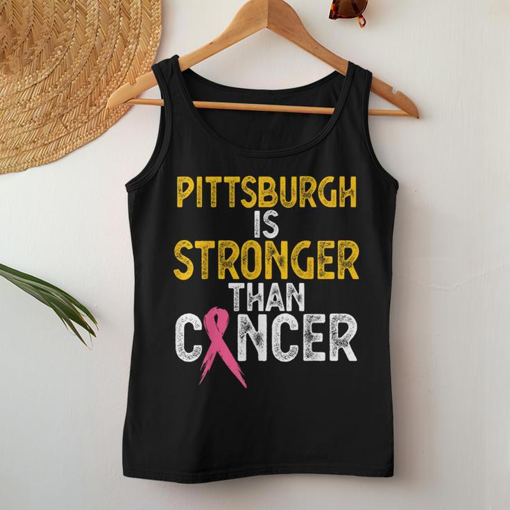 Pittsburgh Is Stronger Than Cancer Women Women Tank Top Unique Gifts