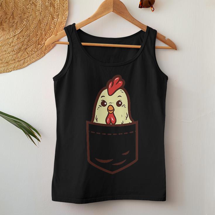 Pocket Chicken Whisperer Cute Poultry Farm Animal Farmer Women Tank Top Unique Gifts