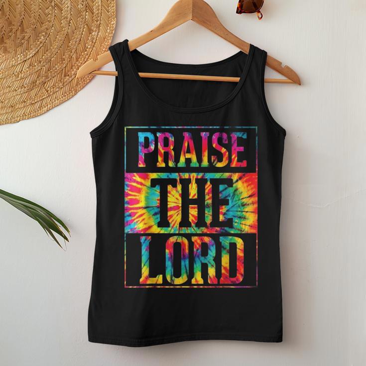 Praise The Lord Christian Faith Tie Dye Cute Christianity Women Tank Top Unique Gifts