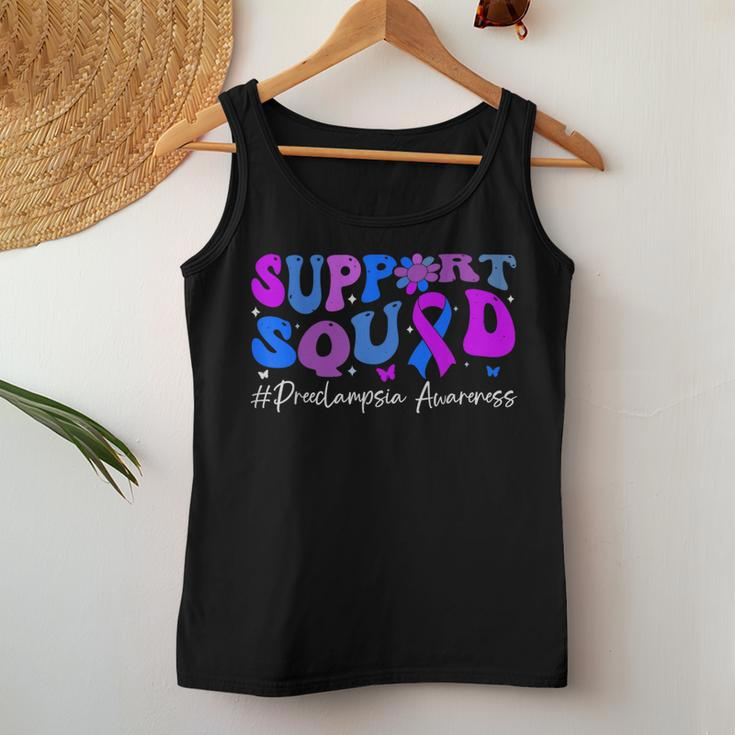 Preeclampsia Awareness Support Squad Groovy Women Women Tank Top Funny Gifts