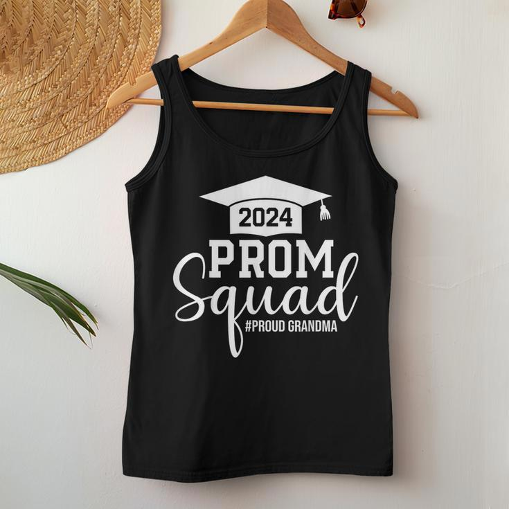 Prom Squad 2024 Graduation Prom Class Of 2024 Proud Grandma Women Tank Top Funny Gifts