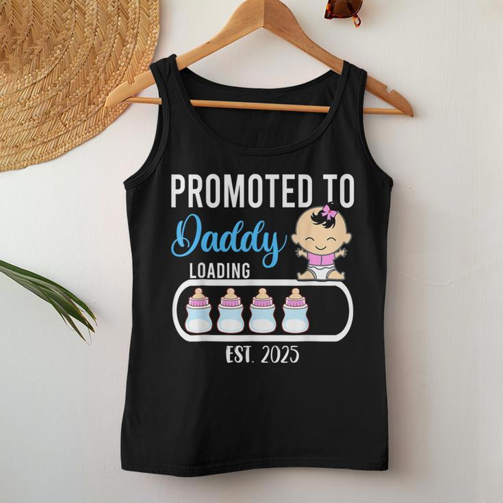 Promoted To Daddy 2025 Girl Gender Reveal Party Dad Father Women Tank Top Unique Gifts