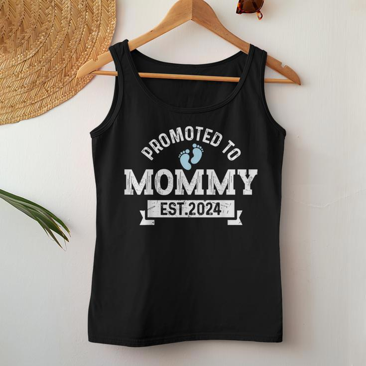 Promoted To Mommy 2024 New Mama First Time Women Tank Top Unique Gifts
