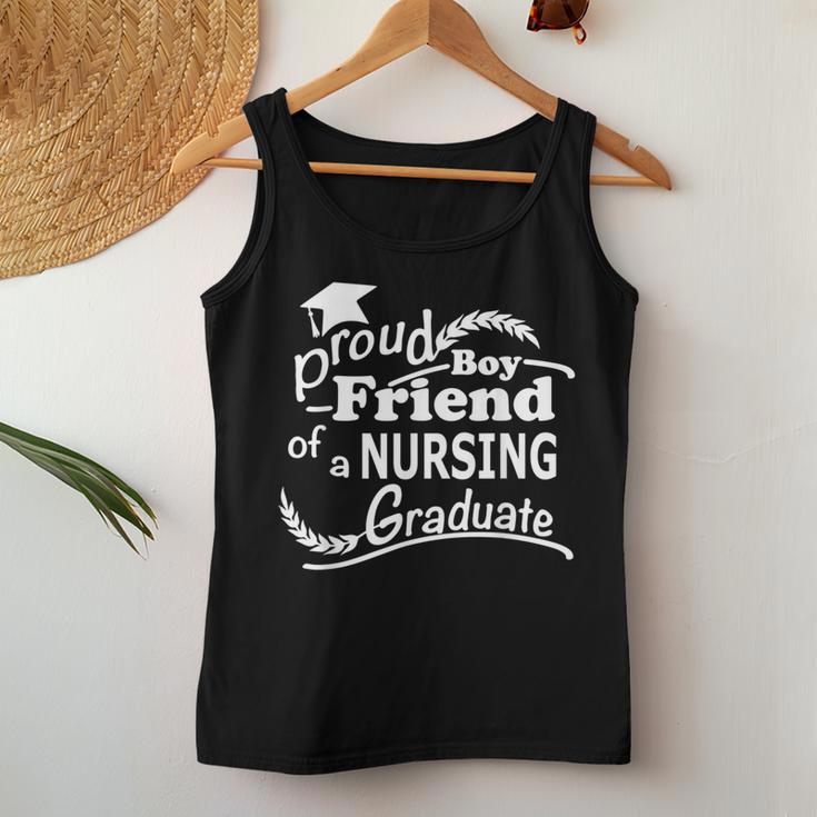 Proud Boyfriend Of Nursing Graduate Nurse School Graduation Women Tank Top Unique Gifts