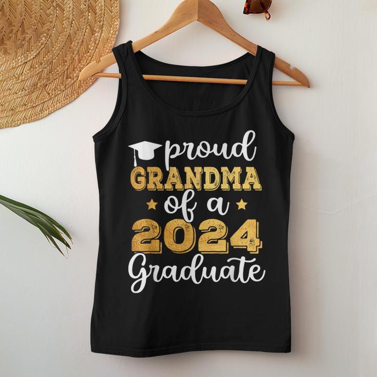 Proud Grandma Of A 2024 Graduate Class Of 2024 Graduation Women Tank Top Funny Gifts