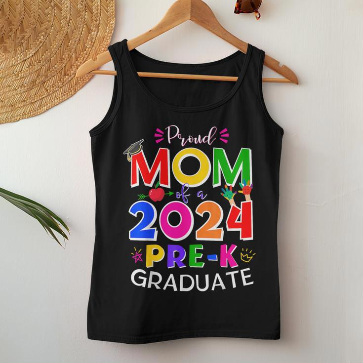 Proud Mom Of A 2024 Pre-K Graduate Senior Family Women Tank Top Unique Gifts