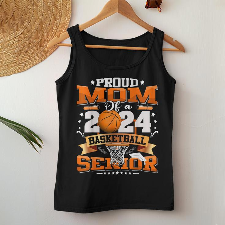 Proud Mom Of A 2024 Senior Basketball Graduate Grad 2024 Women Tank Top Personalized Gifts