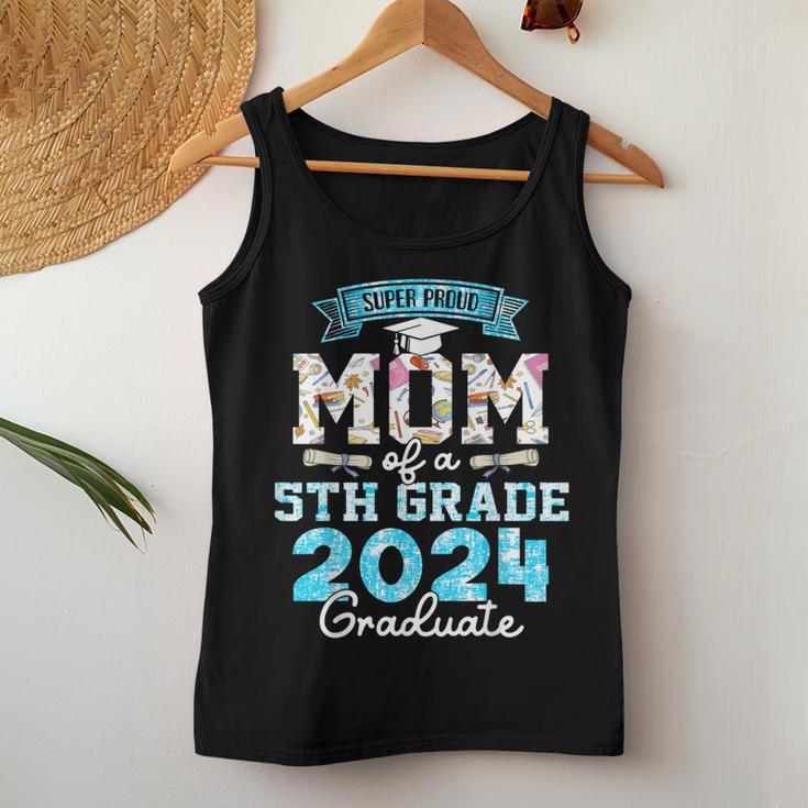 Proud Mom Of A Class Of 2024 5Th Grade Graduate Women Tank Top Unique Gifts