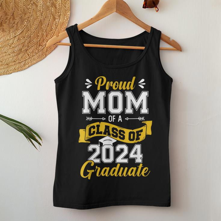 Proud Mom Of A Class Of 2024 Graduate Senior 2024 Graduation Women Tank Top Funny Gifts