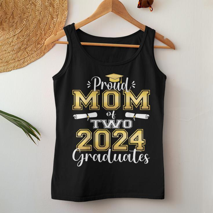 Proud Mom Of Two 2024 Graduate Class 2024 Graduation Family Women Tank Top Funny Gifts