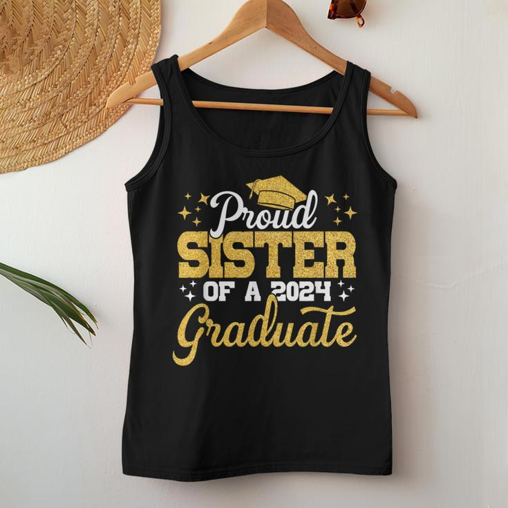 Proud Sister Of A Class Of 2024 Graduate Senior Sister 24 Women Tank Top Funny Gifts