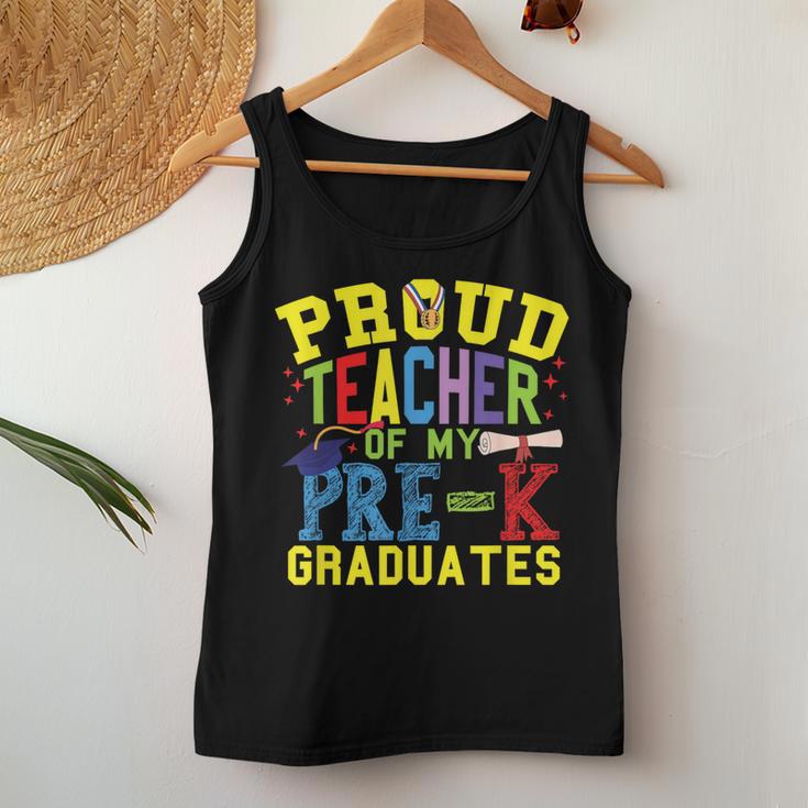 Proud Teacher Of My Pre-K Graduates Women Tank Top Unique Gifts