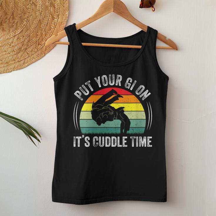 Put Your Gi On It's Cuddle Time Vintage Brazilian Jiu Jitsu Women Tank Top Unique Gifts