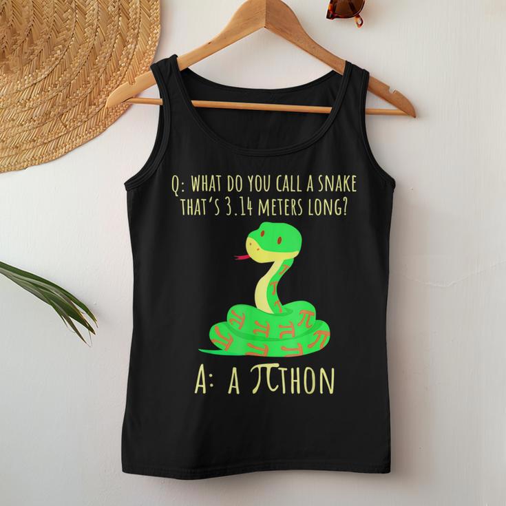 Python Pithon Pi Symbol Math Teacher Pi Day Women Tank Top Unique Gifts