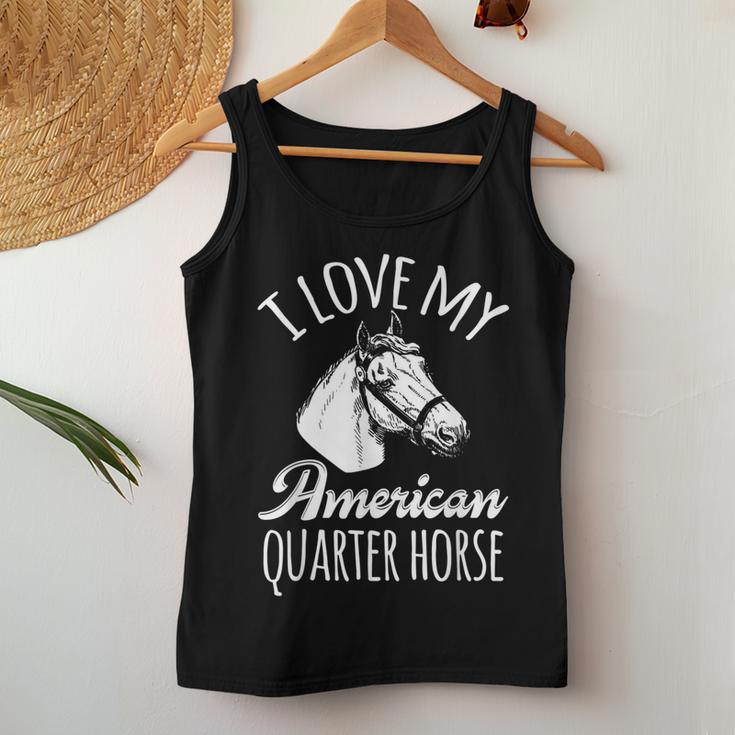 Quarter Horse Rodeo Barrel Racing Reining Horseback Women Tank Top Unique Gifts