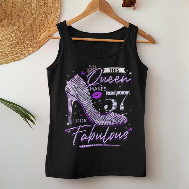This Queen Makes 57 Looks Fabulous 57Th Birthday Women Women Tank Top Unique Gifts
