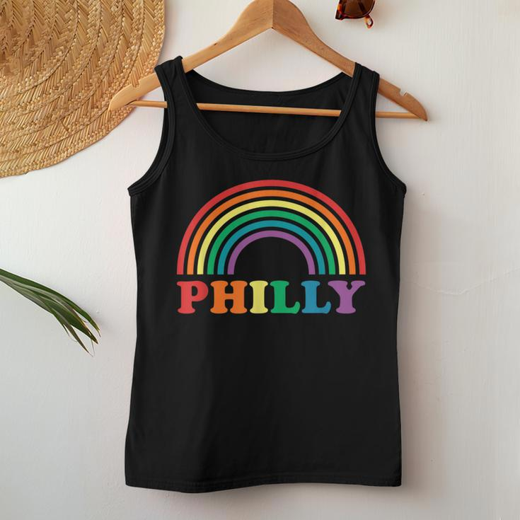 Rainbow Pride Gay Lgbt Parade Philly Philadelphia Women Tank Top Unique Gifts