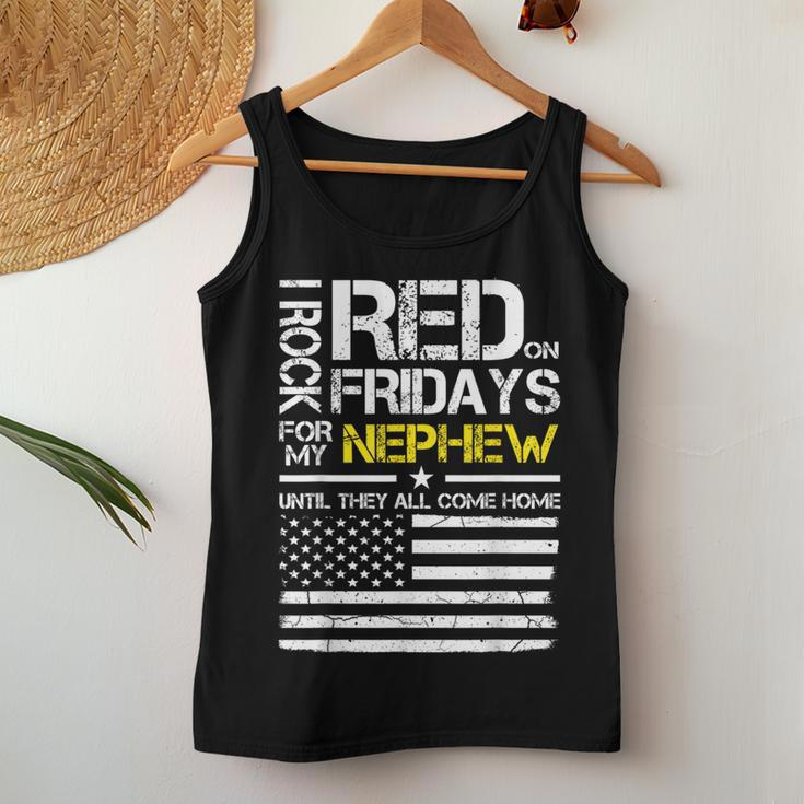Red Friday Military Aunt Uncle Wear Red For My Nephew Women Tank Top Unique Gifts