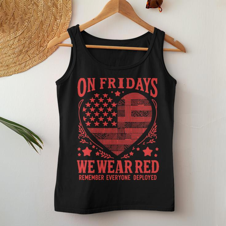 Red Friday Military Remember Everyone Deployed Men Women Tank Top Unique Gifts