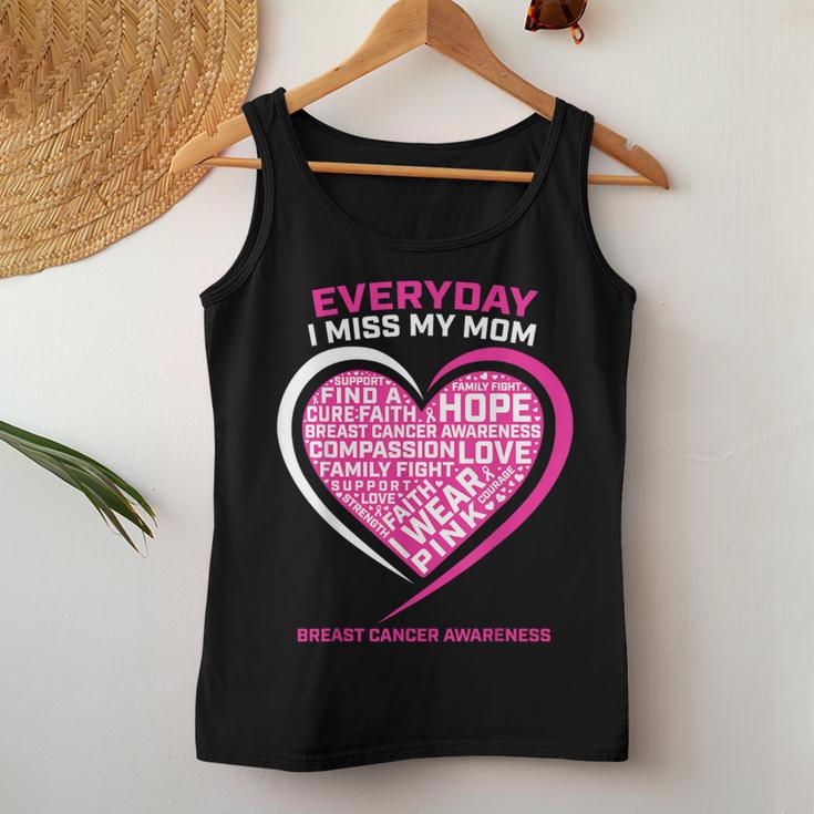 Remembrance In Memory Of My Mom Pink Breast Cancer Awareness Women Tank Top Unique Gifts