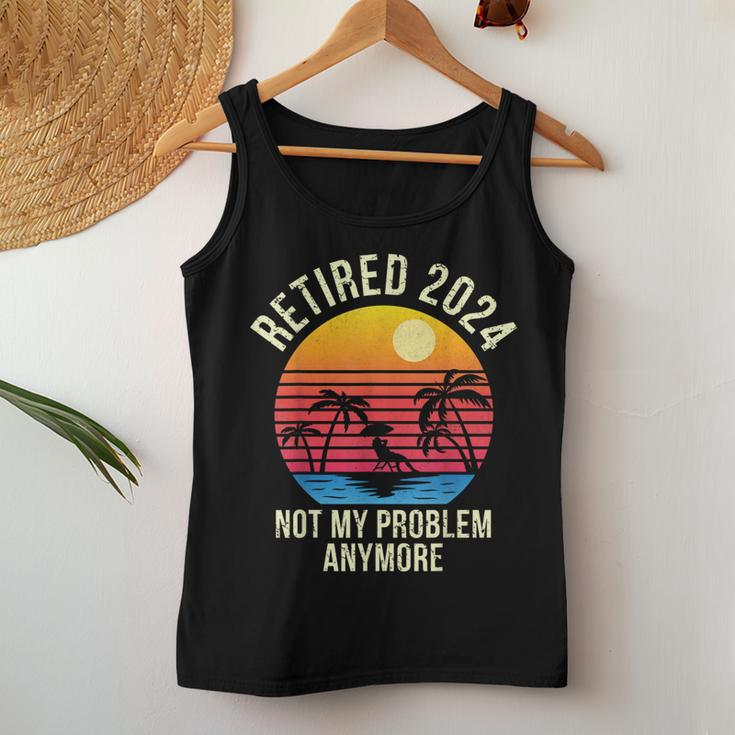 Retired 2024 Decoration Retirement Women Tank Top Funny Gifts