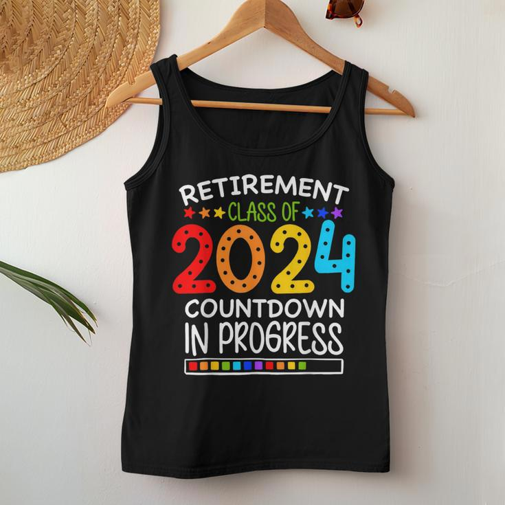 Retirement Class Of 2024 Teacher Countdown Loading Teacher Women Tank Top Unique Gifts