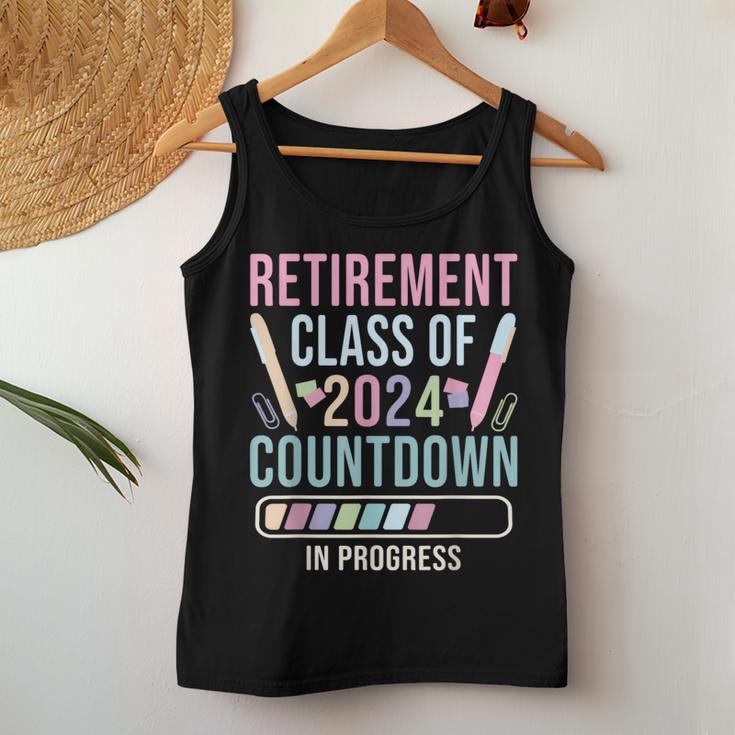 Retirement Primary Elementary Teacher 2024 Retiring Progress Women Tank Top Unique Gifts