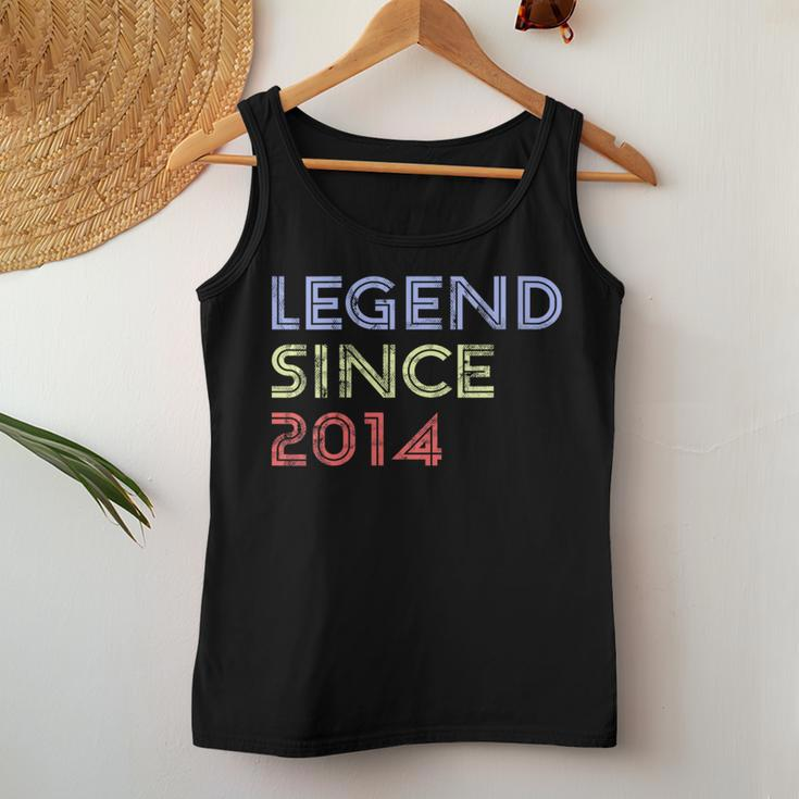 Retro 10 Years Old Vintage Legend Since 2014 10Th Birthday Women Tank Top Unique Gifts