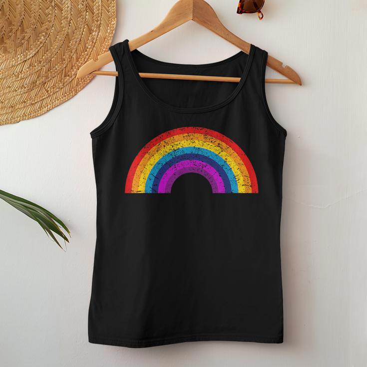 Retro Lgbtq Rainbow Women's Tank Top Frauen Lustige Geschenke