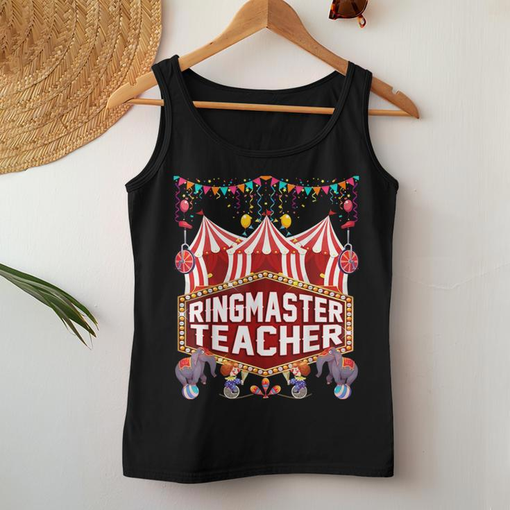 Ringmaster Teacher Circus Carnival Birthday Party Women Tank Top Unique Gifts