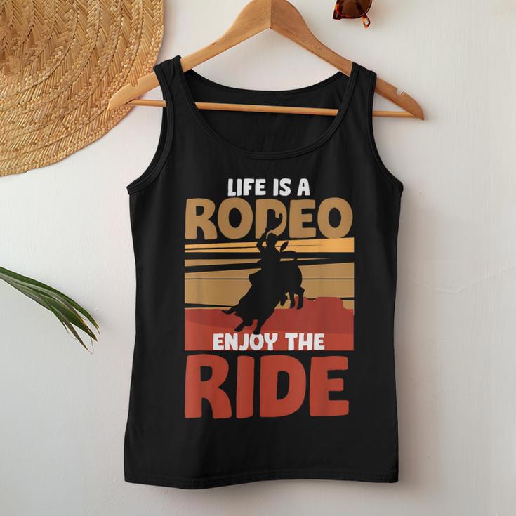 Rodeo Bull Riding Horse Rider Cowboy Cowgirl Western Howdy Women Tank Top Unique Gifts