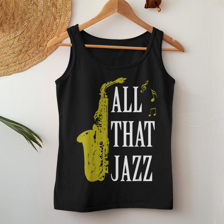 Saxophone Jazz Music Baritone Musical Blues Teacher Women Tank Top Unique Gifts