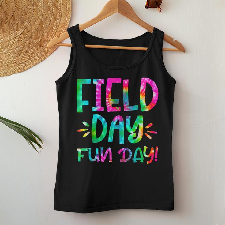 School Field Day Fun Tie Dye Field Day 2024 Teacher Women Tank Top Funny Gifts