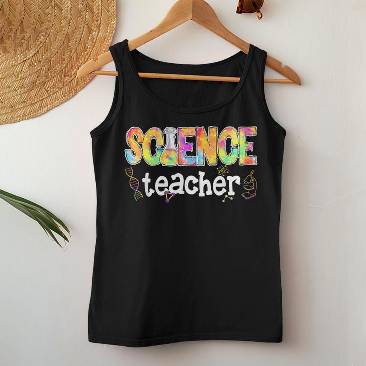 Science Teacher Tie Dye Science Teaching Back To School Women Tank Top Unique Gifts