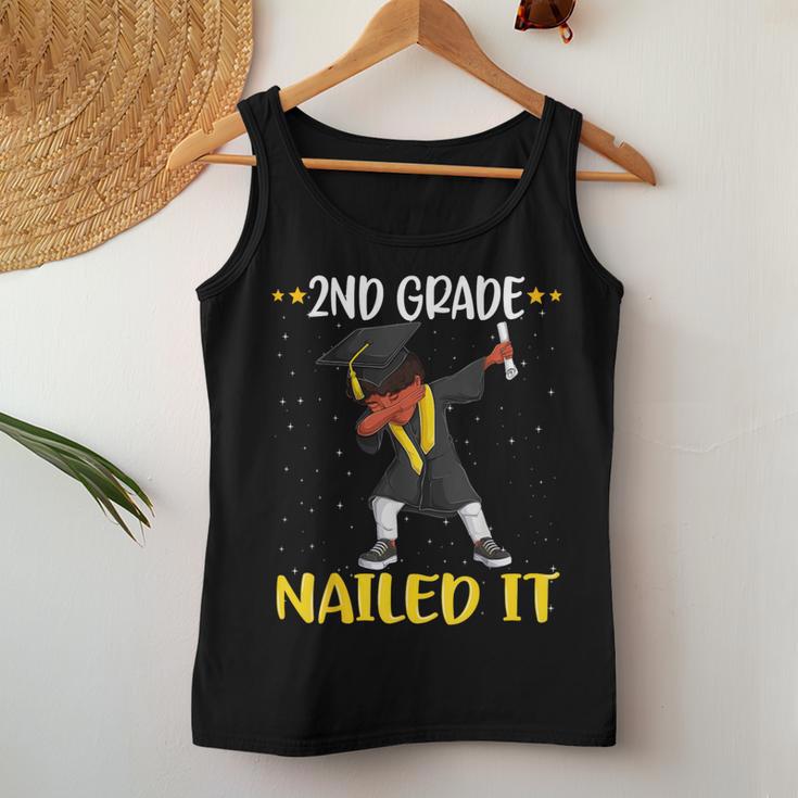 Second 2Nd Grade Nailed It Graduated Black Boy Class Of 2022 Women Tank Top Unique Gifts