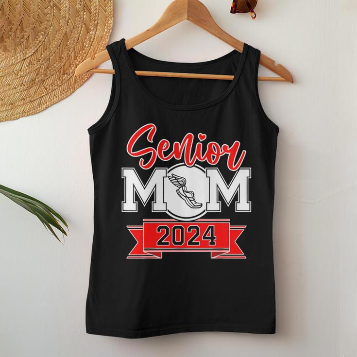 Senior Mom 2024 Track And Field Class Of 2024 Mom Graduation Women Tank Top Unique Gifts