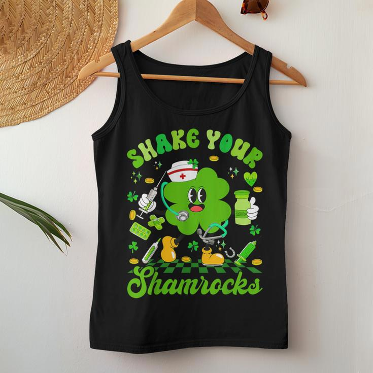 Shake Your Shamrocks Happy St Patrick’S Day Nurse Women Tank Top Personalized Gifts