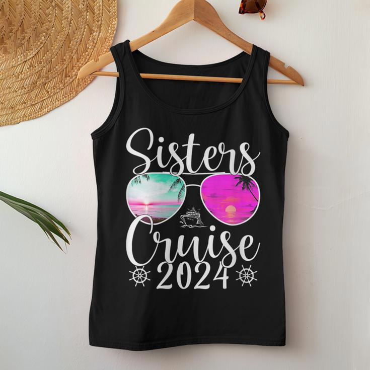 Sisters Cruise 2024 Sister Cruising Vacation Trip Women Tank Top Funny Gifts