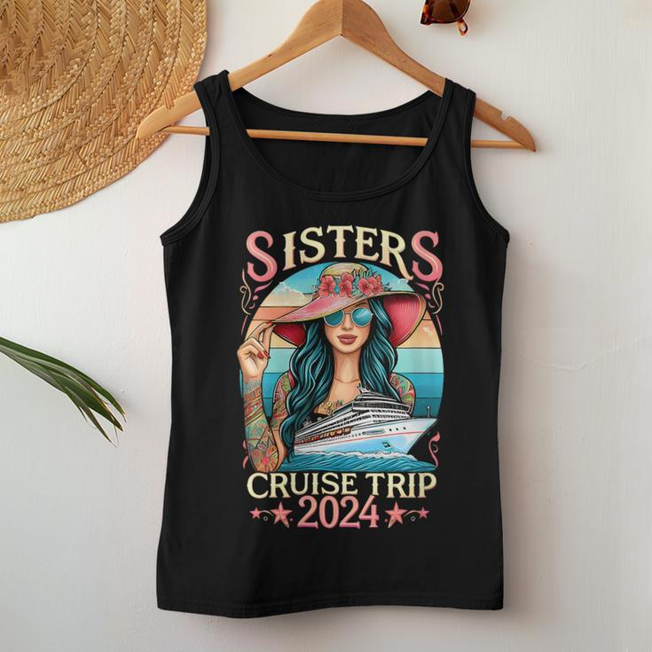 Sisters Cruise Trip 2024 Sister Cruising Vacation Trip Women Tank Top Unique Gifts
