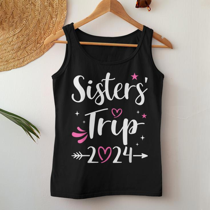 Sisters Trip 2024 For Girls Weekend Women Tank Top Funny Gifts